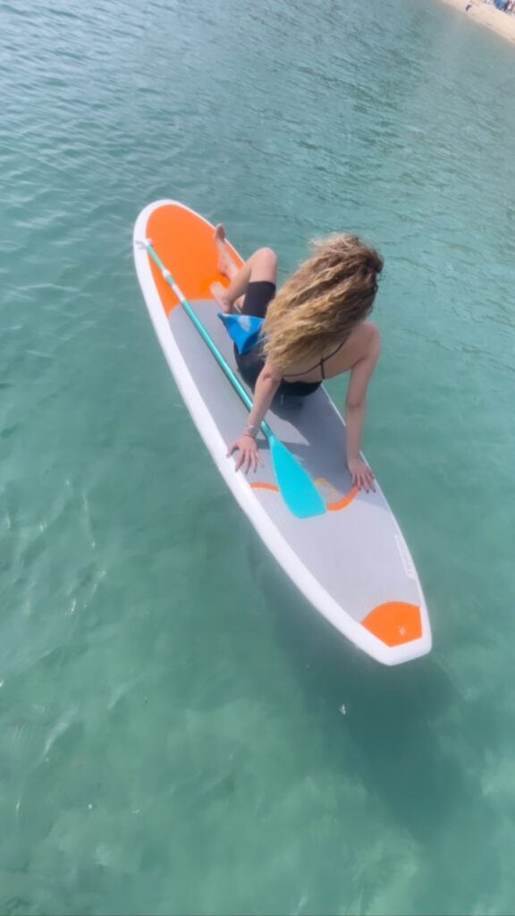 Détente après le paddle