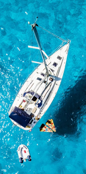 Coucher de soleil sur le port